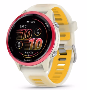 Garmin Forerunner 570 – GPS-nutikell, AMOLED, 42 mm, roosa/valge