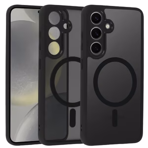 Full Matte Mag Cover jaoks Samsung Galaxy S24 must
