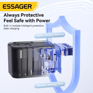 Laadija Essager Travel Global 1 Must 35W (2xPD / 3xQC3.0) (EU / US / UK)