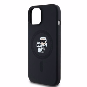 Karl Lagerfeld Silicone Karl&Choupette MagSafe ümbris jaoks iPhone 15 Plus / 14 Plus - must