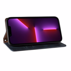 Magnet rihmaga ümbris iPhone 14 Pro Max Flip Wallet Mini Lanyard Stand Sinine