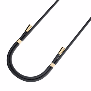 3mk EasyClip telefoni kaelapael, must (kuldsed detailid)