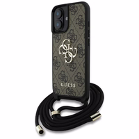 GUESS ümbris jaoks IPHONE 16 GUHCP16SP4GMGCRW (CBDY PU 4G Big Logo W/Cord Strap) brown
