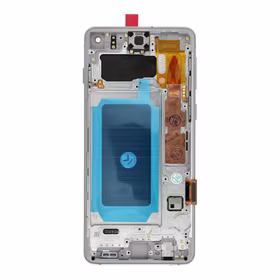 FixCell display LCD SAMSUNG S10 G973 with frame valge (refub)