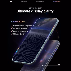 Spigen Glas.TR EZ Fit 2-pack karastatud klaas jaoks iPhone 17 Air - läbipaistev