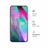 Karastatud klaas to Samsung Galaxy A40 sinine Star
