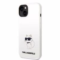 Karl Lagerfeld Silicone Choupette ümbris jaoks iPhone 14 Plus - valge