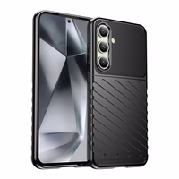 Thunder Ümbris jaoks Samsung Galaxy S24 FE Silicone Armored Cover - must