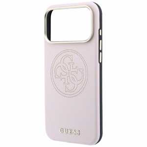 Guess Perforated 4G Gold Logo MagSafe ümbris mudelile iPhone 17 Pro / 18 Pro – värv: roosa