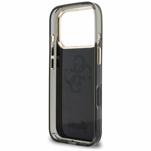 Guess IML 4G Script Metal ümbris mudelile iPhone 17 Pro Max / 18 Pro Max – värv: must