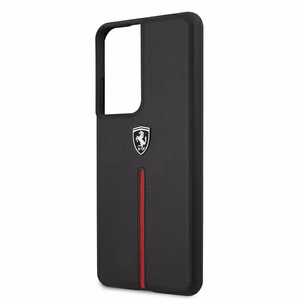 Ferrari FEOSIHCS21LBK S21 Ultra G998 must/must hardcase Off Track Leather Nylon Stripe