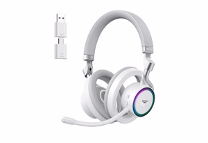 Havit Fuxi-H8 - juhtmega/juhtmevabad mängukõrvaklapid (valged)