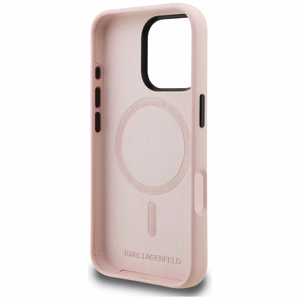 Karl Lagerfeld Silikoon Karl Sketch MagSafe Ümbris for iPhone 16 Pro Max - roosa