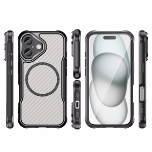 Leading Series MagSafe Silicone Ümbris jaoks iPhone 16 - Must