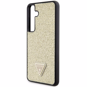 Guess Rhinestone Triangle ümbris seadmele Samsung Galaxy S24+, kuldne