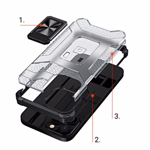 Crystal Ring Case Kickstand Tough Rugged Cover for iPhone 12 Pro Max sinine