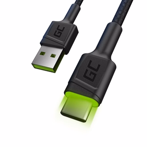 Green Cell KABGC13 – USB-A to USB-C kaabel, USB 2.0, 2 m, must