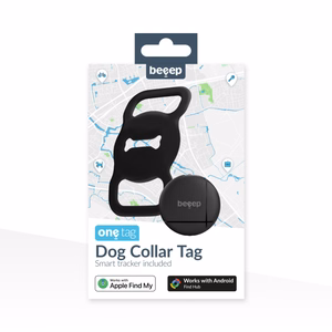 Beeep OneTag otsinguseade koerale, Apple Find My / Android, must