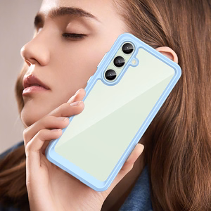 Outer Space Ümbris with Gel Frame jaoks Samsung Galaxy S24 FE - sinine