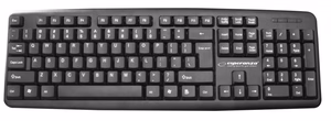 Esperanza EK134 klaviatuur USB must