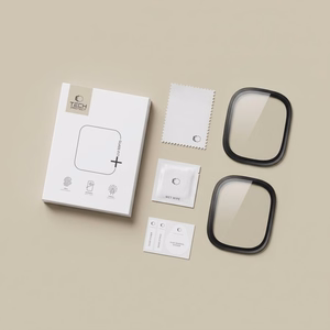Tech-Protect 2-pack karastatud klaas jaoks Apple Watch Ultra 49mm - must