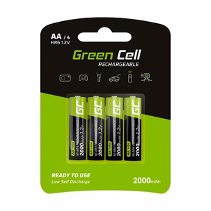 Green Cell GR02 majapidamise laetav AA aku, nikkel-metallhüdriid (NiMH)
