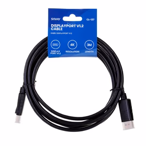 Savio CL-137 DisplayPort kaabel 3 m must