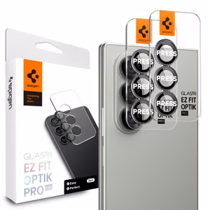 Spigen Optik Pro HD Glas.TR EZ Fit 2-pack Camera Protector jaoks Samsung Galaxy Z Fold 7 - Must