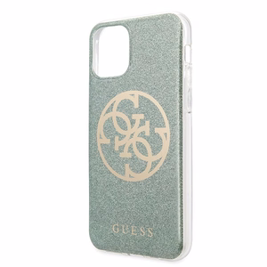 Guess GUHCN65PCUGLKA iPhone 11 Pro Max khaki värvi kõva ümbris 4G Circle Glitter