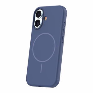 Силиконовый тонкий чехол Thin Mag для iPhone 17 6,3" тёмно-синий