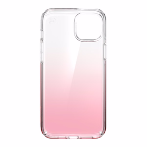 Speck Presidio Perfect-Clear + Ombre ümbris seadmele iPhone 15 Plus / 14 Plus, Microban mikroobivastase kaitsega, Clear / Vintage Rose Fade värvikombinatsioon