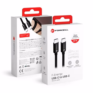 Kaabel USB C to USB C Forcell F-Energy QC4.0 PD 3A 60W 1,5 m C338 must
