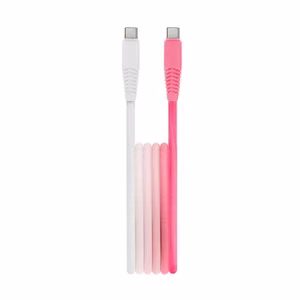 Setty кабель USB-C - USB-C 1,5 м 3A KGC-C-1.5320 бело-розовый градиент