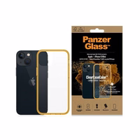 PanzerGlass ClearCase Antibacterial Military Grade Certified Ümbris jaoks iPhone 13 Mini - Läbipaistev Kollane