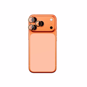 AmazingThing AR Sapphire Kaamera Objektiiv Klaas jaoks iPhone 17 Pro / Pro Max - koos oranž Raam