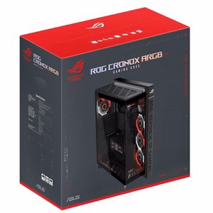 ASUS ROG CRONOX GR801 CURVE TG ARGB must keskmise tornmõõduga arvutikorpus