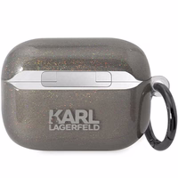 Karl Lagerfeld KLAP2HNKCTGK Airpods Pro 2 cover must/must Gliter Karl&Choupette