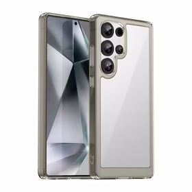 Outer Space Ümbris with Gel Frame jaoks Samsung Galaxy S25 Ultra - Clear must