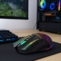 Wozinsky WMGB-3200 Juhtmevaba Optical Gaming Mouse with Built-in Rechargeable Battery 3200 DPI with RGB Lighting - Must