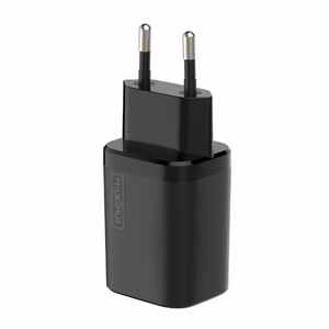 WALL CHARGER MX CARBON 30W PD+QC USB-A+C BLACK