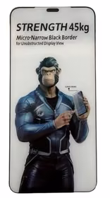 Ekraanikaitseklaas "Strength Gorilla Micro-border" Apple iPhone 16 Pro/iPhone 17 must bulk