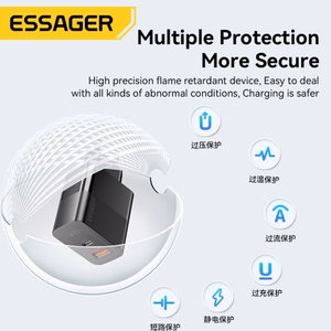 Laadija Essager GaN Pinson must 33W (PD / QC3.0)