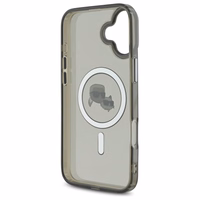 Karl Lagerfeld IML Metal Karl&Choupette Head MagSafe Ümbris jaoks iPhone 16 Plus - must