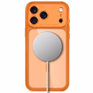 Tech-Protect MagPeak MagSafe CC ümbris mudelitele iPhone 18 Pro / 17 Pro, läbipaistev oranž
