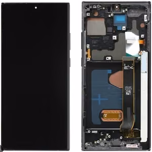 LCD ekraan Samsung N985/N986 Note 20 Ultra puuteekraani ja raamiga Mystic Black OLED (tegelik suurus)