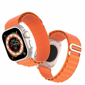 DUX DUCIS strap GS nylon jaoks Apple Watch 42 / 44 / 45 / 49 mm oranž