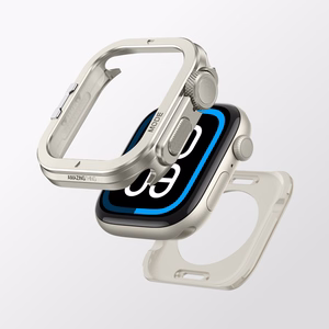 AmazingThing Titan Pro Metal Ümbris jaoks Apple Watch 11 46mm Aluminum - Titanium