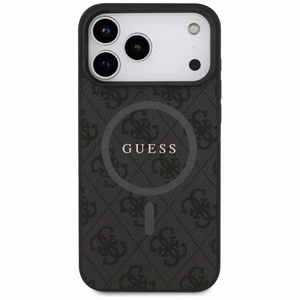 Guess 4G Ring Classic Logo MagSafe ümbris jaoks iPhone 17 Pro Max - must