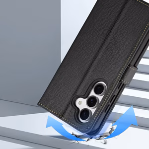 Dux Ducis Lawa Leather Ümbris jaoks Samsung Galaxy S25+ with Detachable Magnetic Wallet - must