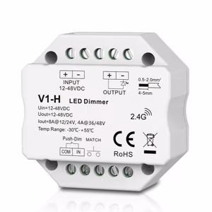 V1-H kontroller, 12-48V, 1x 8A, nupudimmer